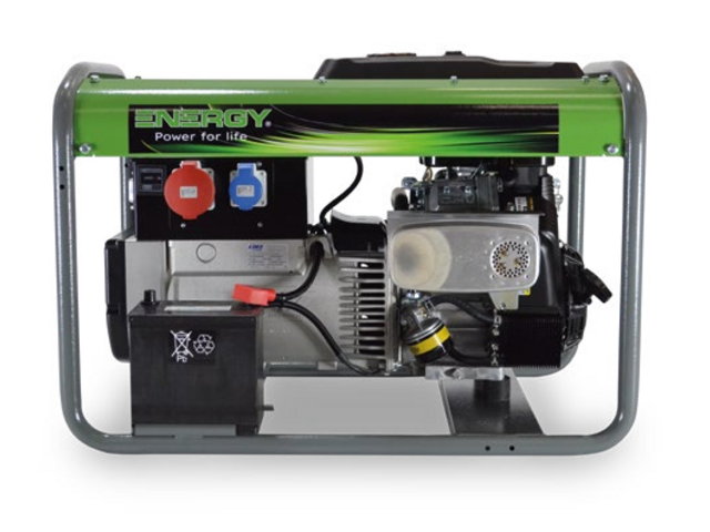 Stromerzeuger Benzin 16kVA 230V 50Hz
Benzinmotor Briggs & Stratton 23PS, Elektrostart, 15 Liter Tank
NSM Generator mit AVR Regelung
leichter Rohrrahmen, Steckdosen CEE 400V 32A 3P+N+T, CEE 230V 16A 2P+T